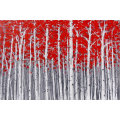 100% Hand-Painted Canvas Oil Painting Wall Art for Trees
